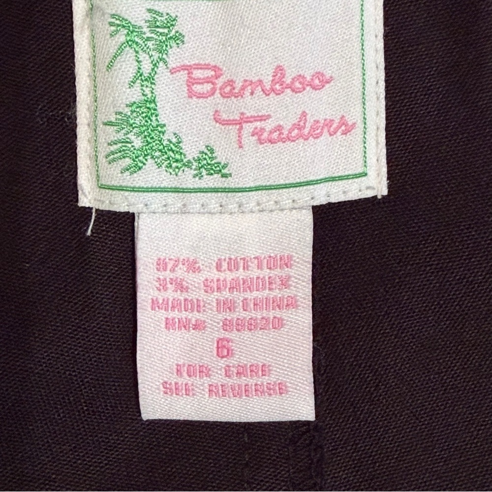 Bamboo Traders Skort Womens 6 Black Whale Embroidered Polka Dot Nautical Preppy - Picture 7 of 8